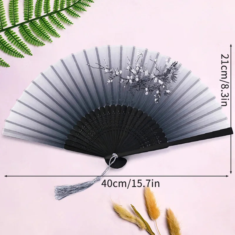 Vintage Wooden Folding Hand Fan