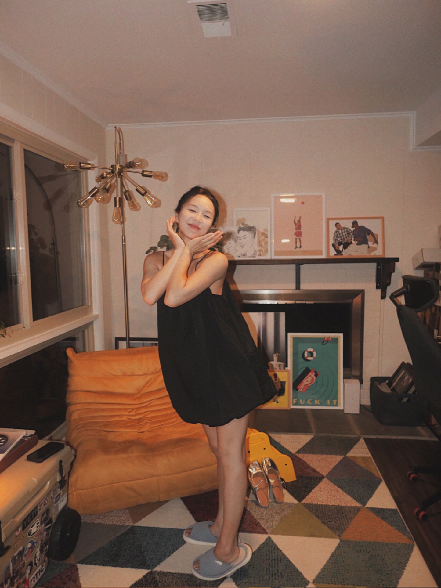 Paris Noir Slip Dress