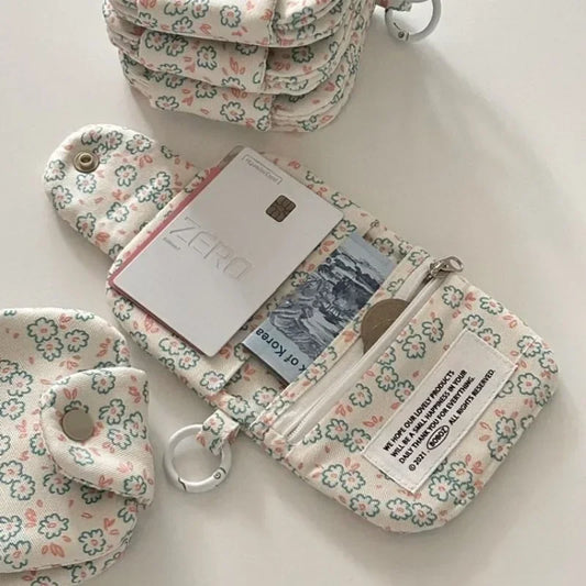Floral Mini Coin Purse & Card Holder