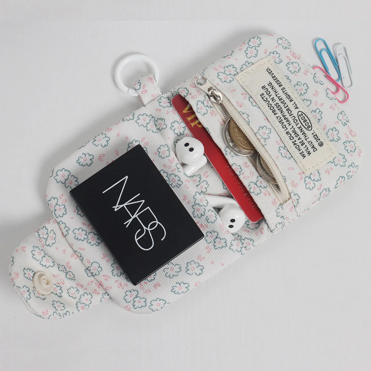 Floral Mini Coin Purse & Card Holder