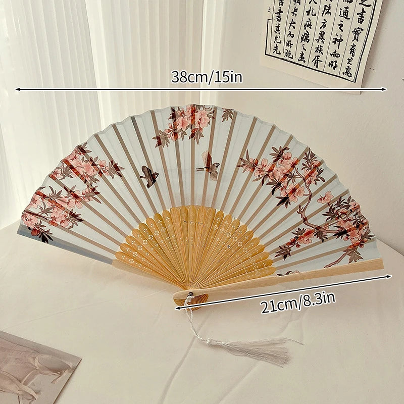 Vintage Wooden Folding Hand Fan
