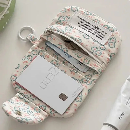 Floral Mini Coin Purse & Card Holder