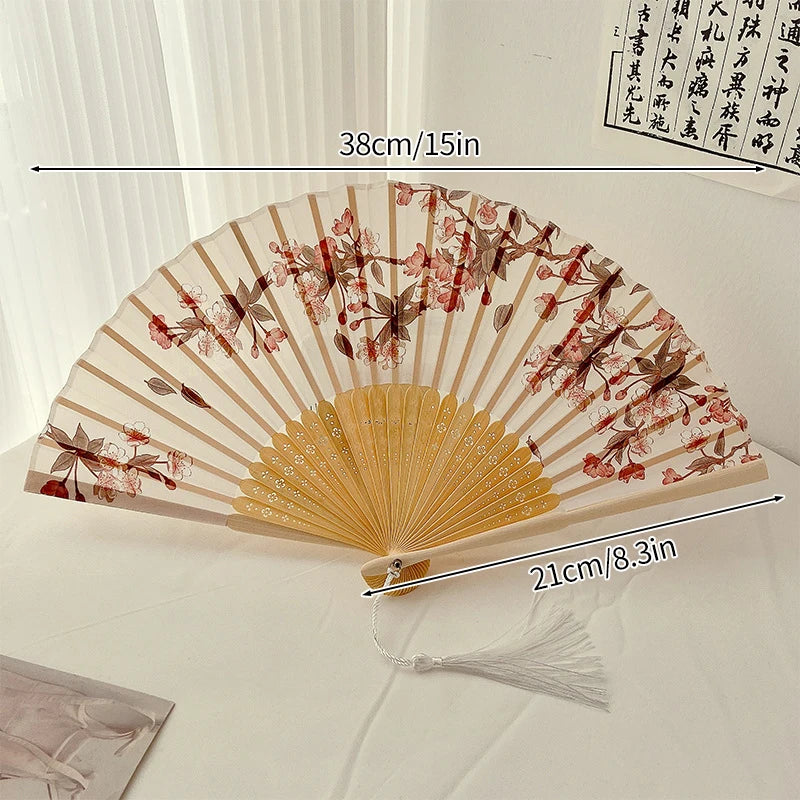 Vintage Wooden Folding Hand Fan